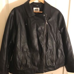 Black Faux Leather Jacket